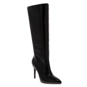 New Mia Tall Stiletto Boots Glossy Pointed Toe